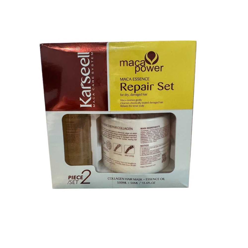 Karseell Maca Power Maca Essence Repair Set Collagen Hair Mask & Essence Oil 2pc